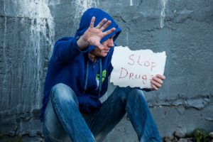 agaiknst drugs hands