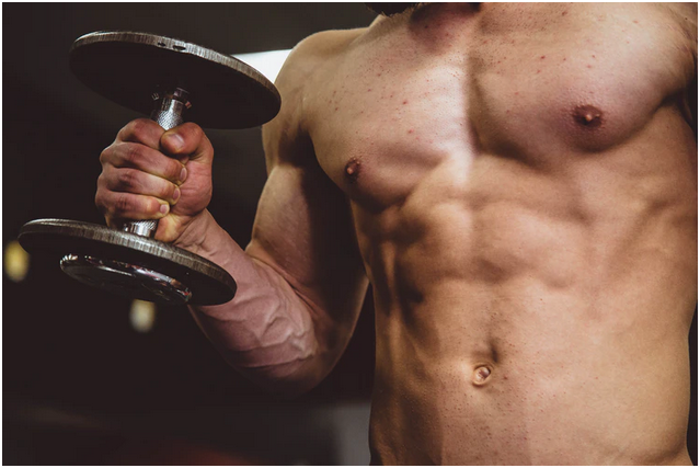 a man with muscles